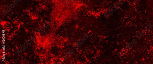 red grunge abstract background texture black concrete wall  grunge halloween background with blood splash space on wall  red horror wall background  dark slate background toned classic red color.