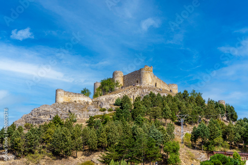 Castle of Aguilar de Campoo, of medieval origin in the town of Aguilar de Campoo, Palencia, Castilla y León, Spain.