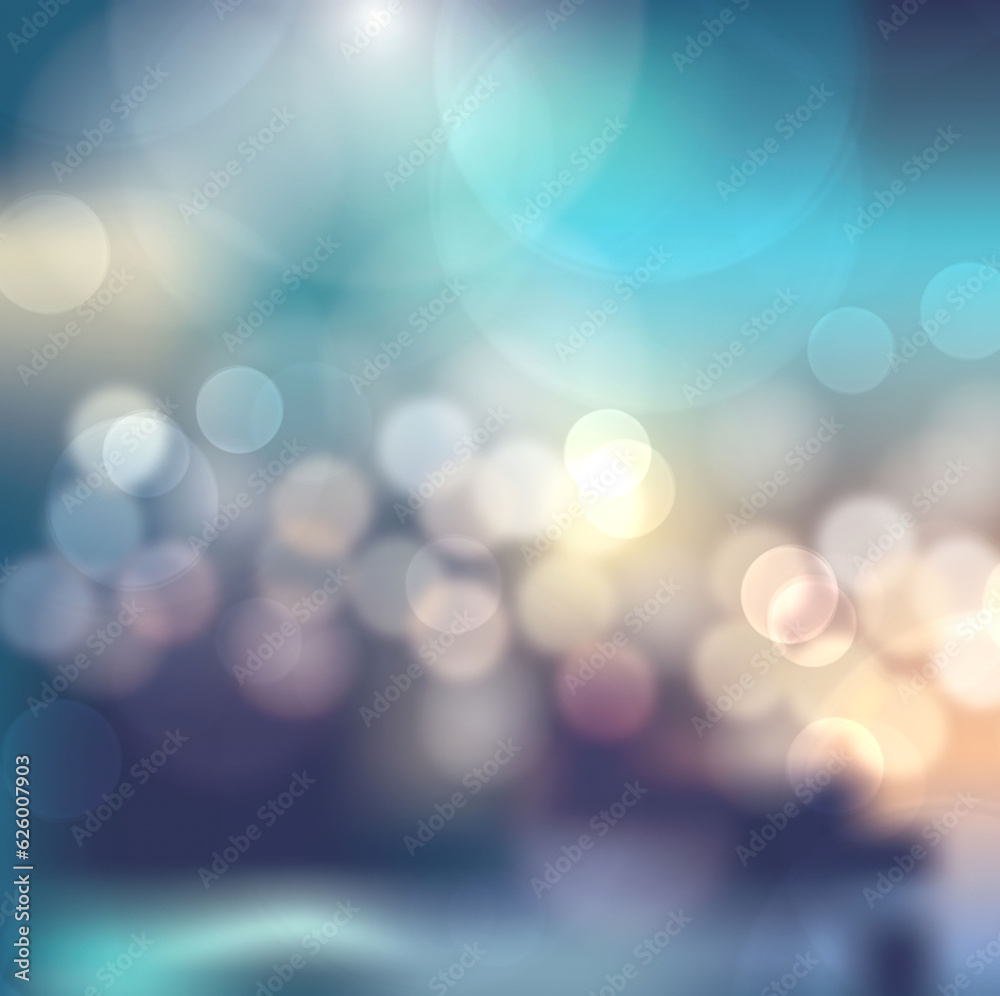 Abstract background blur with bokeh