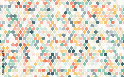 Hexagon pattern background.