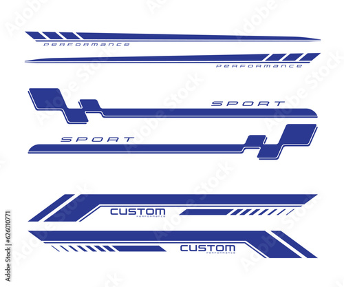 Wrap Design For Car vectors. Sports stripes, car stickers black color. Racing decals for tuning _20230721