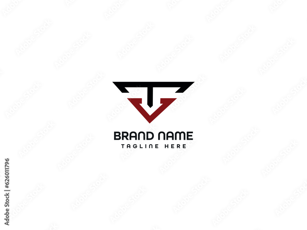 TV letter logo TV letter logo