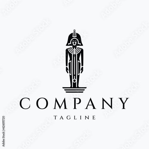 Egypt god logo design vector illustration