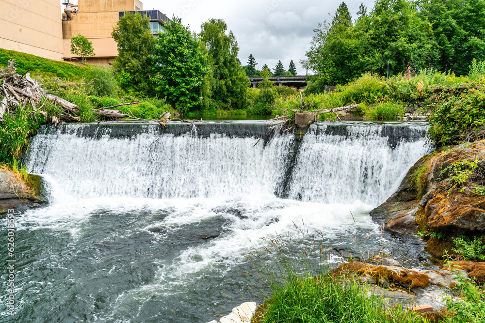 Smooth Waterfall Landscape 3