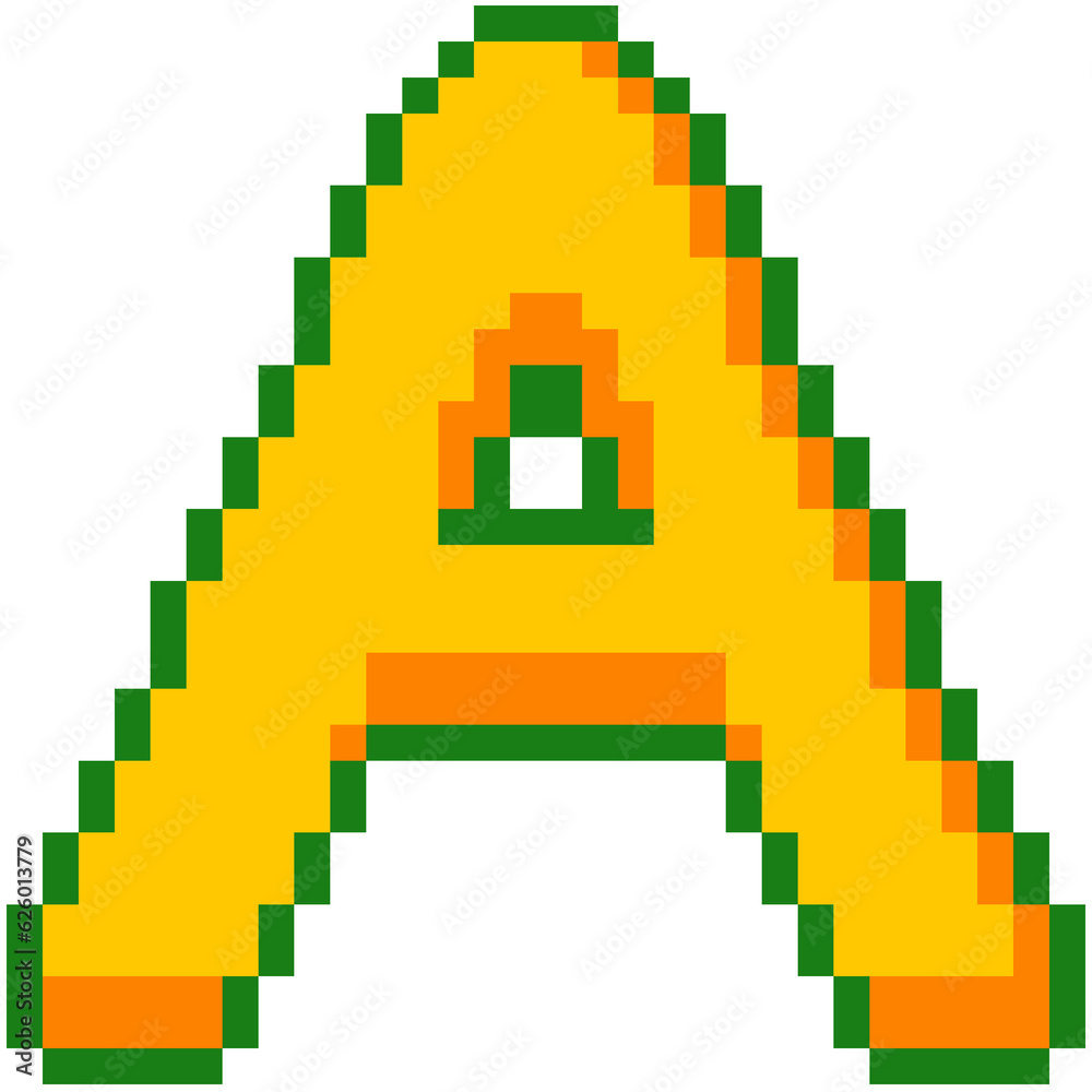 Obraz premium Pixel font