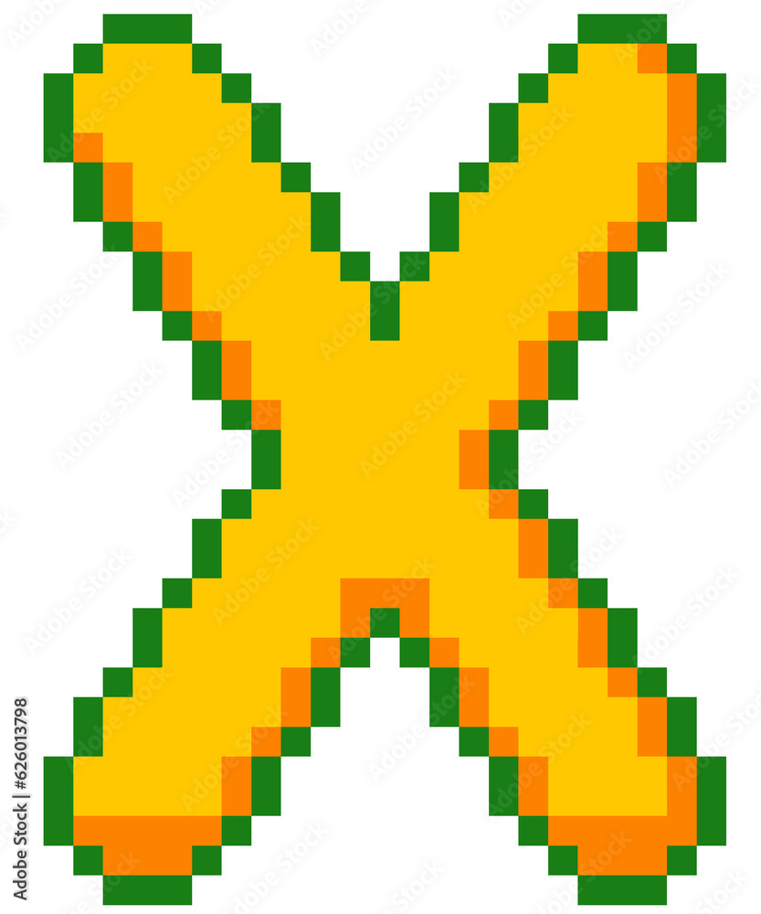 Fototapeta premium Pixel font