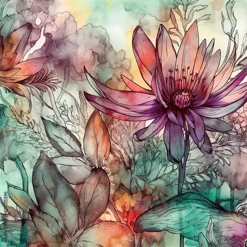 Obraz Wzór w kwiaty