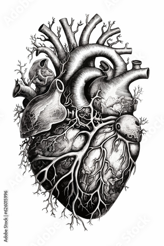 heart sketch vector