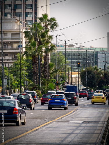City traffic highway, Athens, Greece