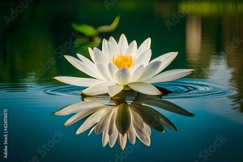 water lily in the pond