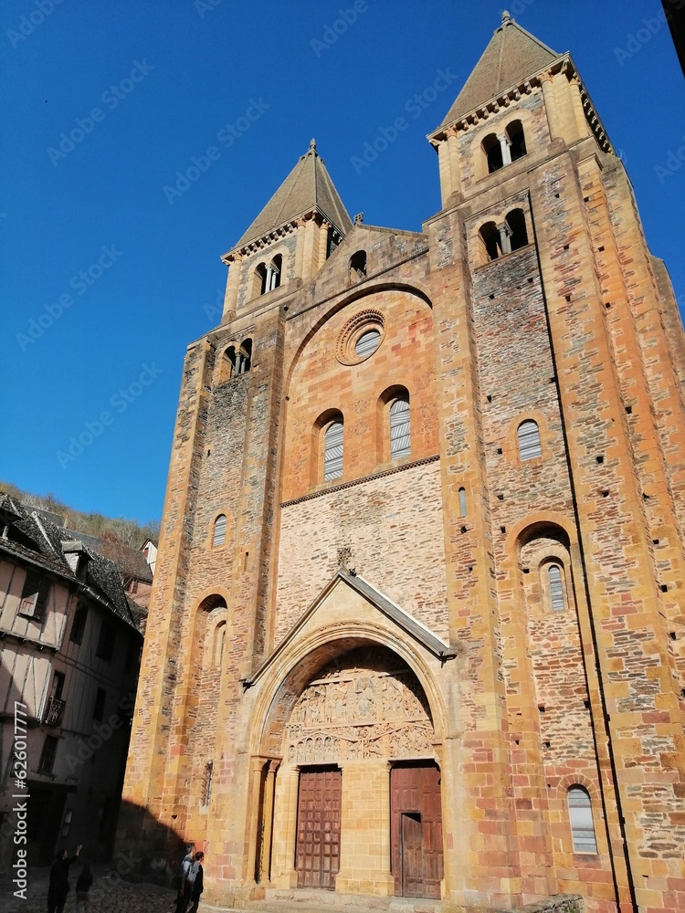 Fototapeta premium Cathédrale de Conques en Aveyron