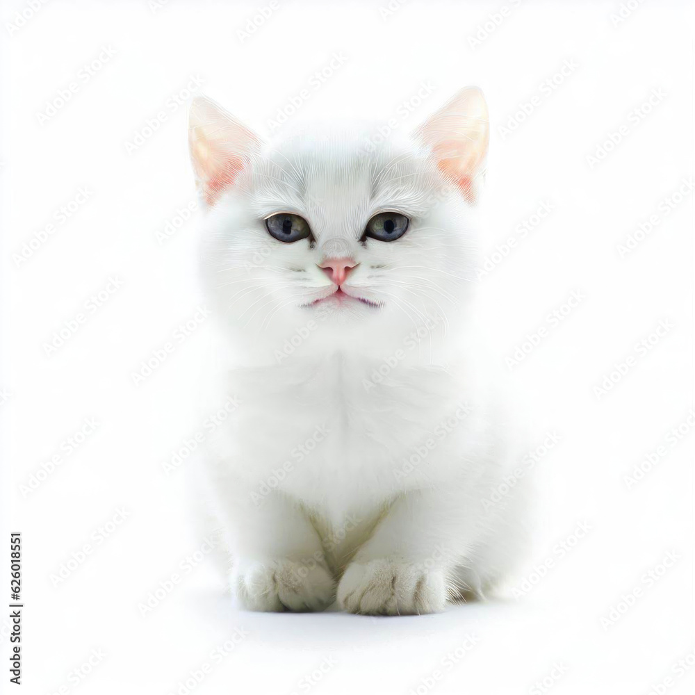 Fototapeta premium Adorable Cat Magic: Cute Generative AI