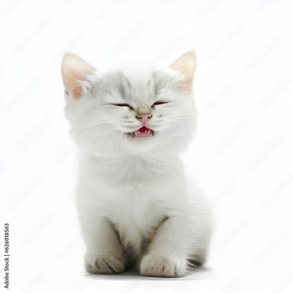 Fototapeta premium Charming Cat Moments: Cute Generative AI