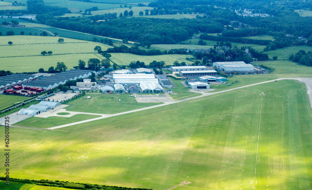 Sywell Aerodrome Airport Aerial View