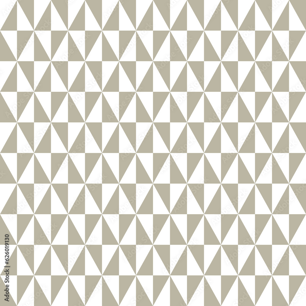 Geometric pattern with brown and white triangles. Geometric modern ornament. Seamless abstract background Geometric pattern with brown and white triangles. Geometric modern ornament. Seamless abstract background