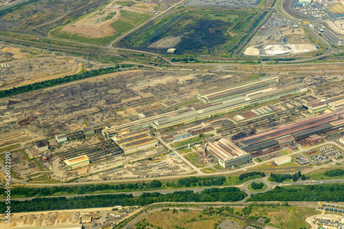 British Steelworks From Above