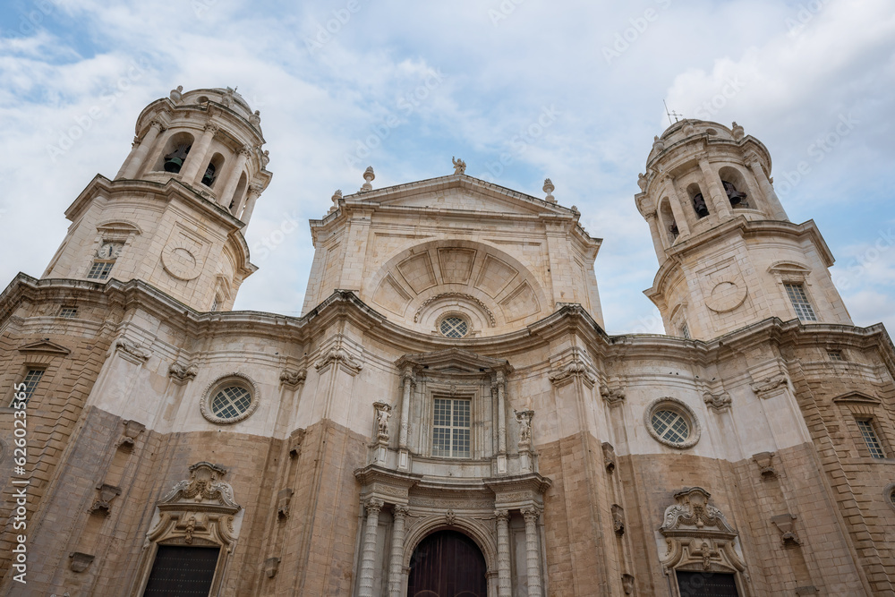 Cadiz Cathedral Facade - Cadiz, Andalusia, Spain