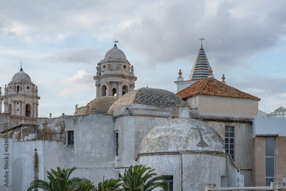 Obraz premium Church of the Holy Cross (Cadiz Old Cathedral) - Cadiz, Andalusia, Spain