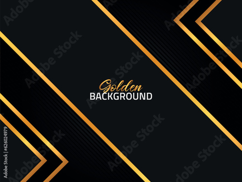 Golden Abstract Background Illustration or Dark Background With Golden Abstract