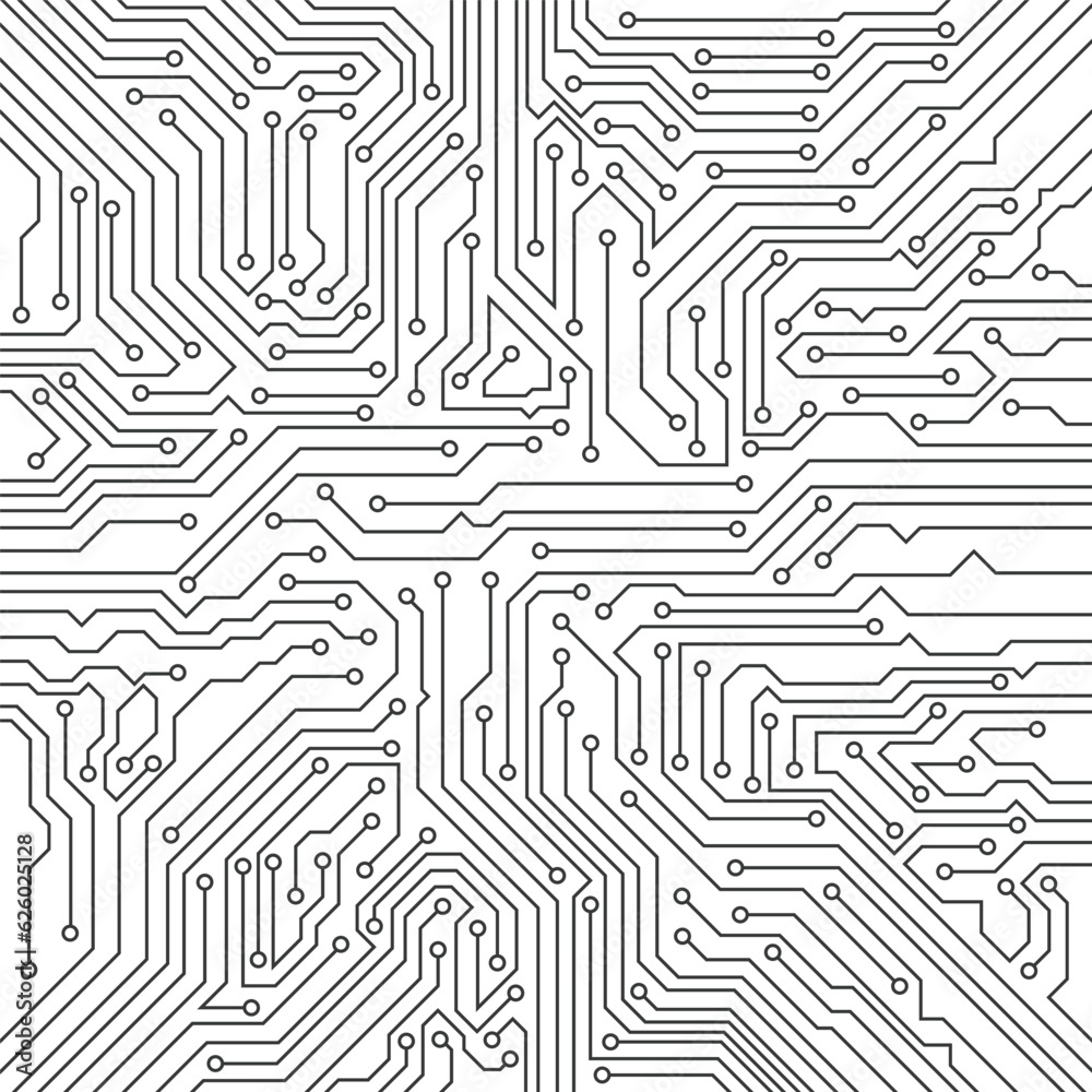Abstract vector circuit board technology pattern for background. Abstract vector circuit board technology pattern for background.