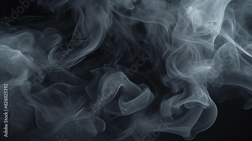 Swirling smoke with black background. Black and white theme Abstract wallpaper