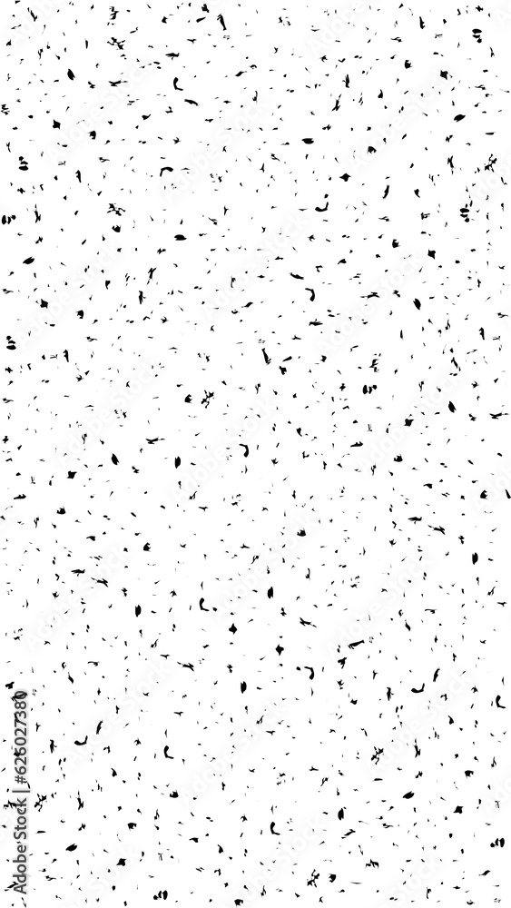 Seamless texture background with black speckles on a transparent background. Vector background illustration with speckled noise texture