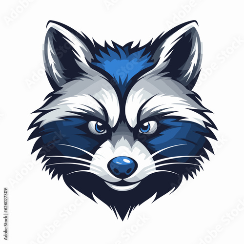 Esport vector logo raccoon, raccoon icon, raccoon head, vector