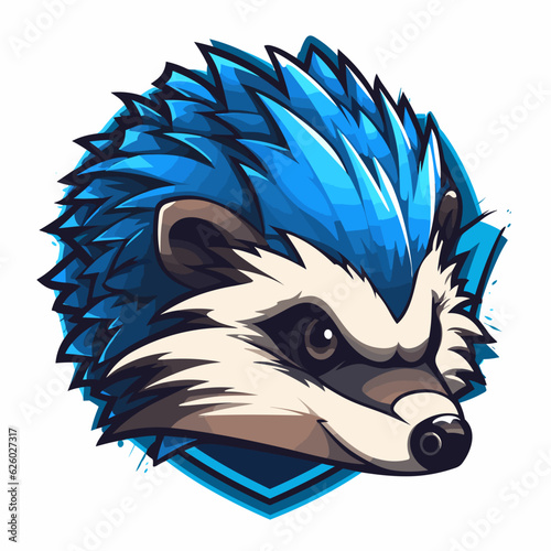 Esport vector logo hedgehog, hedgehog icon, hedgehog head, vector