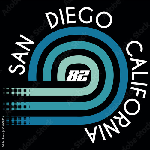 Illustration surf tropical  California Extreme Vibe Skate Board Force Cool Colors. spring summer Fashion style.