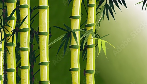 green, bamboo forest, art photo, background © sinthi