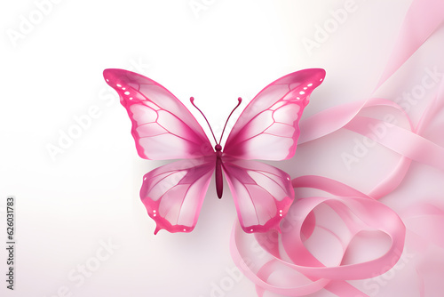 butterfly pink ribbon © AGSTRONAUT