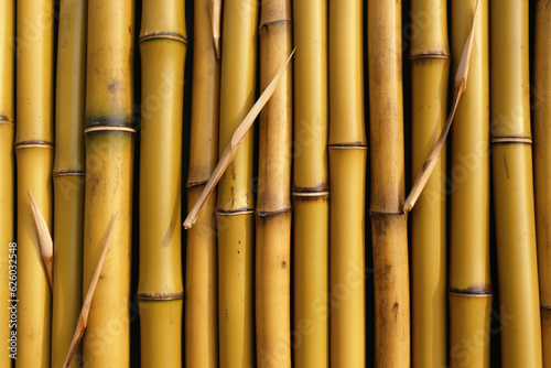 Many bamboo stalks on background. generative ai