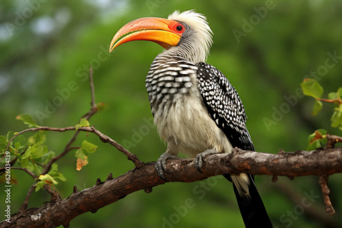 Yellow-billed hornbill close up © Venka