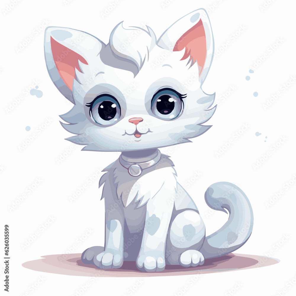 cat cartoon clipart vector white background cat cartoon clipart vector white background