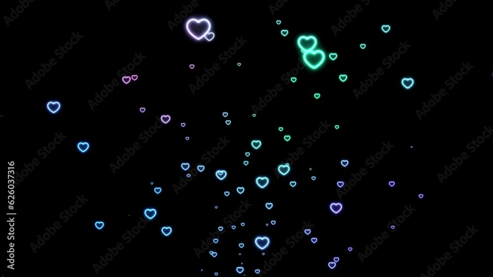 4K Social media Live style animated heart on green screen. 60 FPS