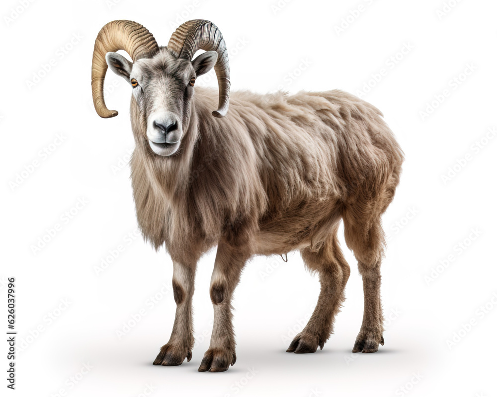 Fototapeta premium goat isolated on white