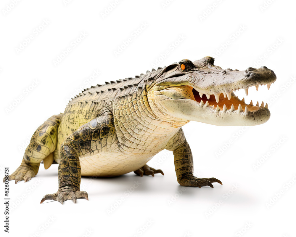 Fototapeta premium crocodile isolated on white