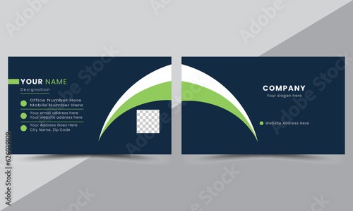 Modern and creative professional business card template. Clean and simple business card layout. Vector illustration.