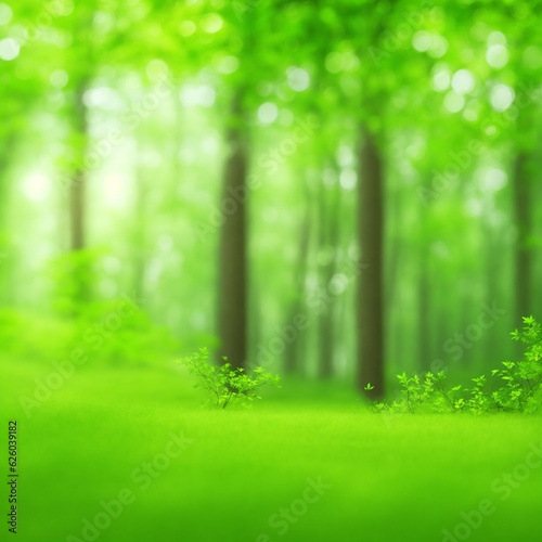 blur natural green beautiful forest abstract background © Belal