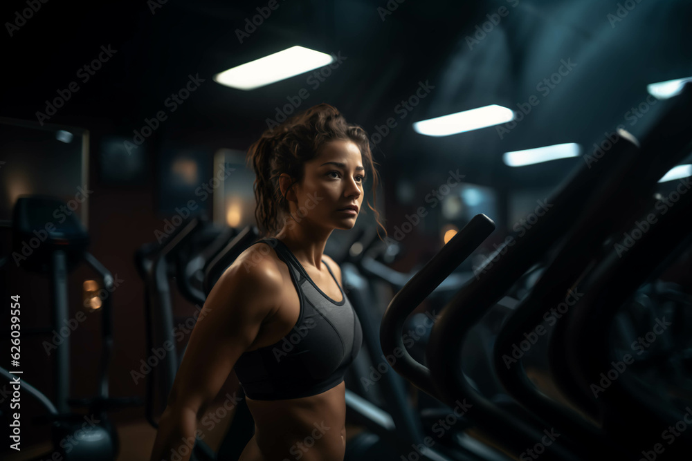 Latin Female at the Gym: Embracing Strength and Beauty Latin Female at the Gym: Embracing Strength and Beauty