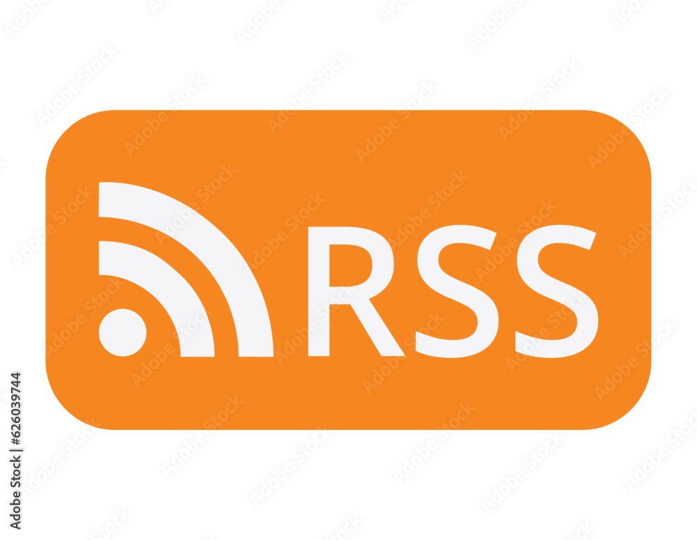 Colorful Really Simple Syndication Symbol. Colorful Really Simple Syndication Symbol.