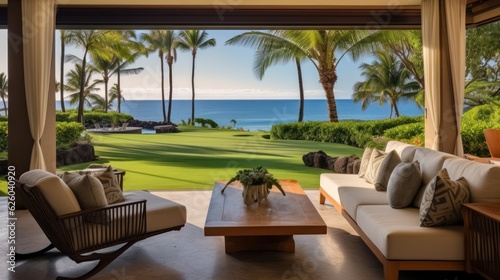 Beachfront villa with a private cabana and direct access to the white sands of Wailea Beach in Maui, Hawaii © Damian Sobczyk