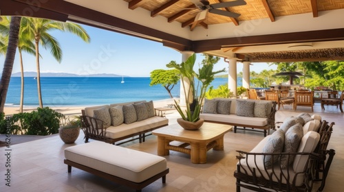 Beachfront villa with a private cabana and direct access to the white sands of Wailea Beach in Maui  Hawaii