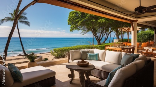 Beachfront villa with a private cabana and direct access to the white sands of Wailea Beach in Maui  Hawaii