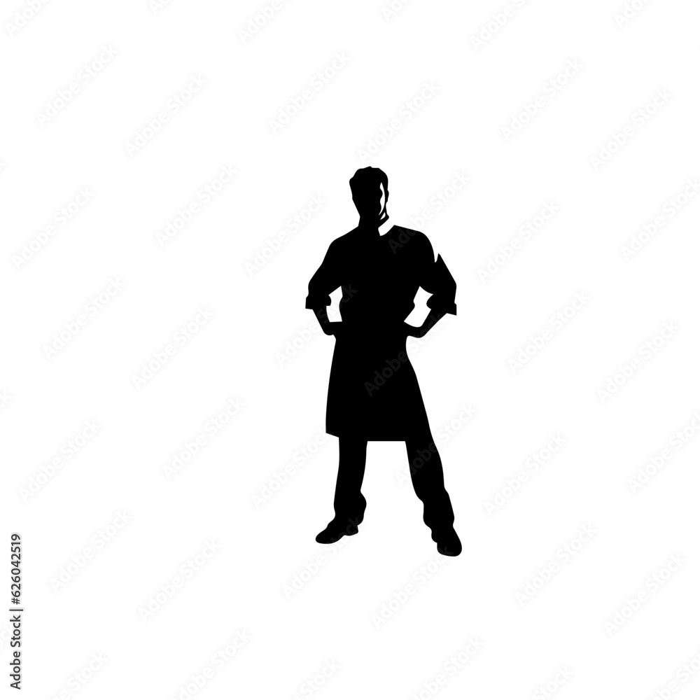 chef silhouette illustration