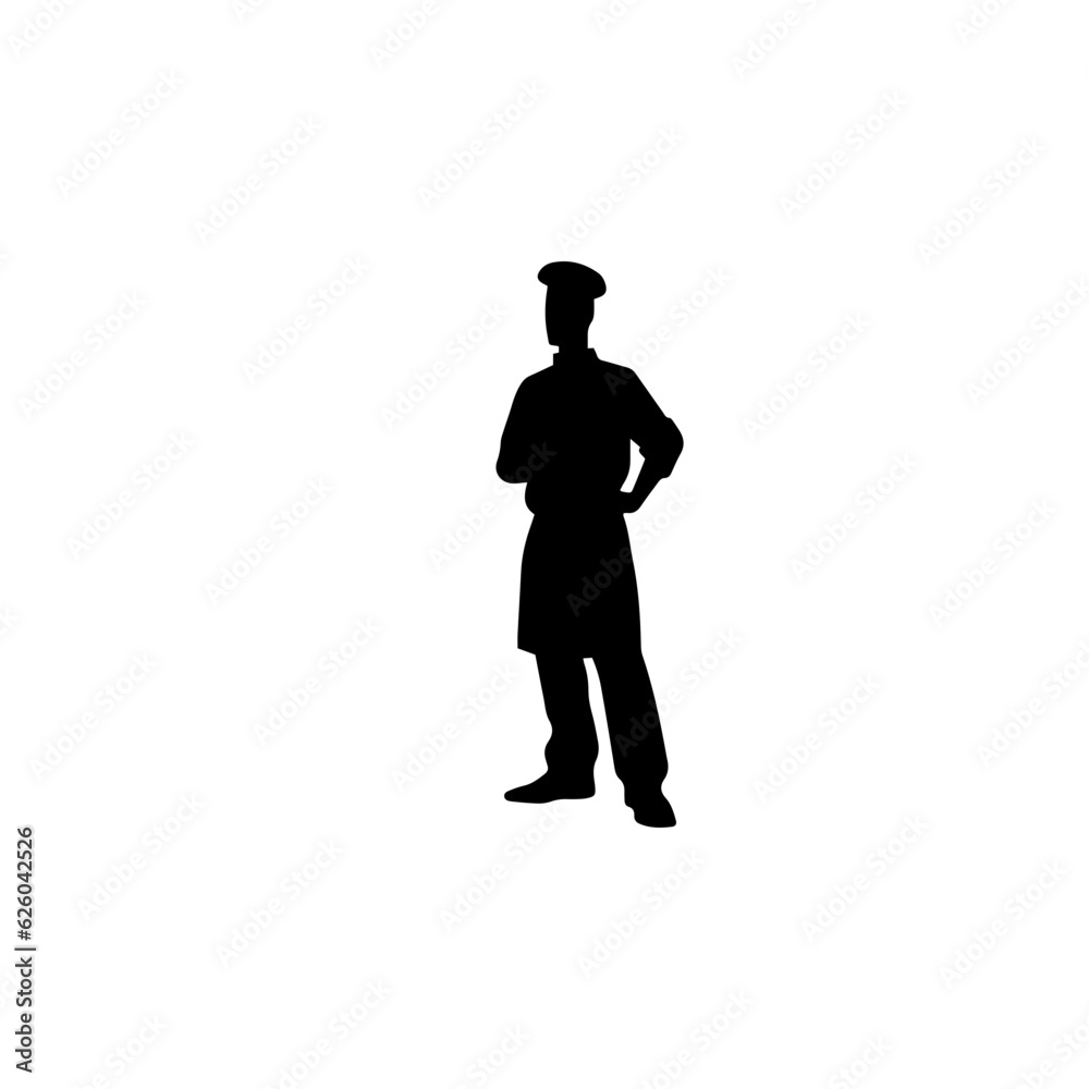 chef silhouette illustration