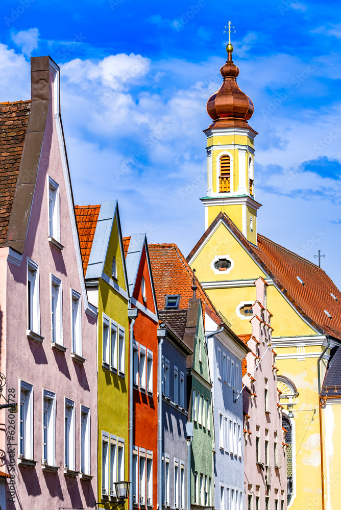 famous old town of landshut - germany