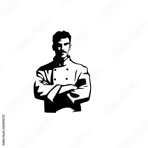 chef silhouette illustration
