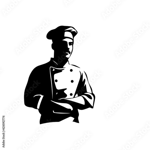 chef silhouette illustration