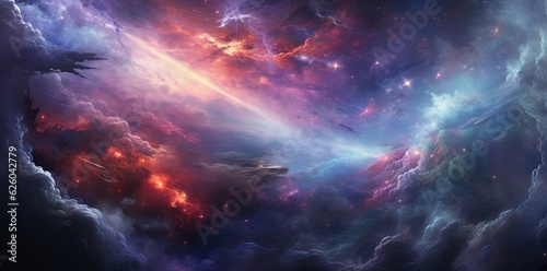 Colorful Abstract Background made of Nebula.